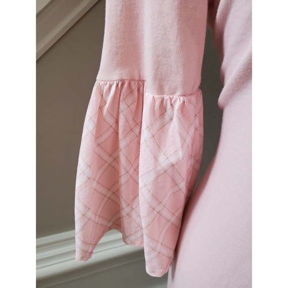 Crown & Ivy Womens Pink Cotton Long Sleeve Round Neck Top Blouse Size Small - Picture 4 of 10